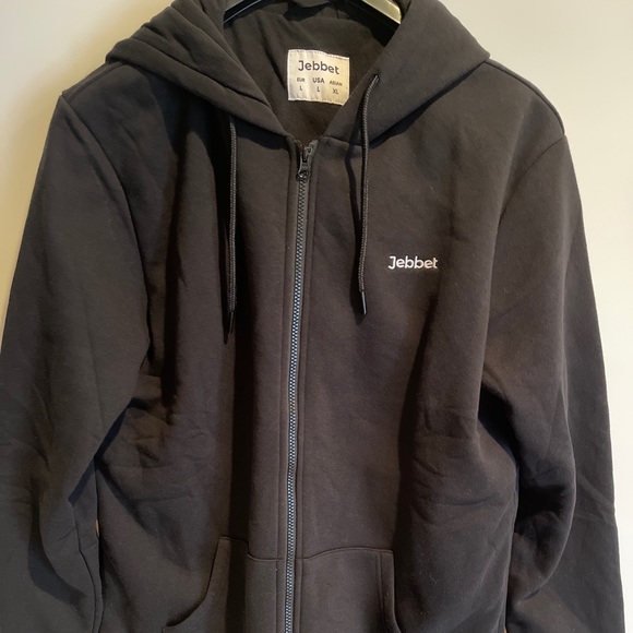 Jebbet Heated Zip Up Hoodie Black Large 